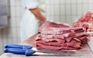 Messer in der Metzgerei